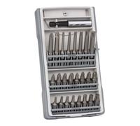 Bosch Coffret d'embouts de vissage, 25 pièces PH1, PH2 (2 x 25 mm), PH3, PZ1, PZ2 (2 x 25 mm), PZ3, T10, T15, T20 (2 x 25 mm), T25, T27, T30, T40, T10, T15, T20, T25, T30, T40, PH2 (1 x 49 mm), PZ2 (1