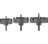 Bosch Bosch Set de scies-cloches pour bois et plaques de plâtre avec porte-foret et foret de centrage, 68/86/100x27mm Quantité:1