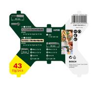 Bosch Coffret X-Line 43 pièces de forets à queue six pans Quantité:1