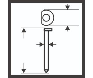 Bosch DA Goupille à tête fraisée SK64-34 44G, 1,8mm, 44 mm, galvanisée, pack de 4000 - 2608200521