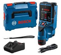 Bosch Professional 12V System Scanner Mural Bosch D-tect 200 C (Batterie 12 V, détection de câbles sous Tension (ou Non), de tuyaux métal ou Plastique, Montants et cavités, câble USB-C™, L-BOXX)
