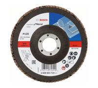 Bosch Disque à lamelles Bosch X431 Standard pour métal, droit, 125 mm, 120, tissu de verre Quantité:10