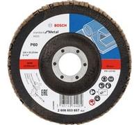 Bosch Disque à lamelles X431 Standard pour métal, Ø 125mm, K60, Meule d’affûtage