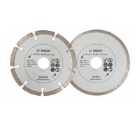 Disques diamants BOSCH pour carrelage et matériaux de construction - 2 disques Ø 125mm