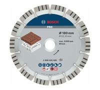 Bosch Disque à tronçonner diamanté Bosch Meilleur pour abrasif 180 x 22,23 x 2,4 x 12 mm Quantité:1