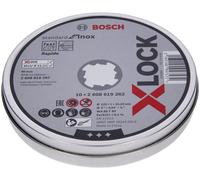 BOSCH Disque a tronçonner Standard for Inox X-LOCK 125 × 1 × 22,23 mm, 10ks 2608619267