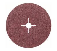 Bosch Disque abrasif sur fibres R444 Expert for Metal, corindon, 180 mm, 22,23 mm, 24