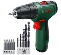 Bosch Perceuse-visseuse EasyDrill 1200 12V 2 vitesses 30Nm 10mm sans-clé 2x1,5Ah LED coffret