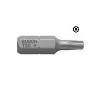 BOSCH Embout de vissage court et long pour vis Security Torx qualite extra dure T30H Longueur 25mm