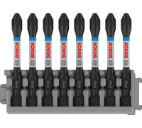 Bosch Embouts cruciformes 2608522330 – 8 pièces PH2 50 mm Impact Control Framboise