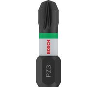 BOSCH Embout PRO Pozidriv Impact, PZ3, 25 mm, 2 pieces 2608522402