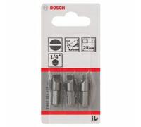 Bosch Embouts de vissage plats - x3