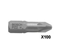 Bosch Embouts de vissage Pozidriv - 100 pièces