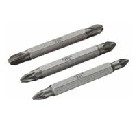 Bosch Accessories Embouts de Tournevis Doubles, pour PZ1/PZ2/PZ3, 60mm, Lot de 3