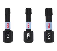BOSCH Embouts PRO T Impact, T20 x 25, T25 x 25, T30 x 25 mm, 3 pieces 2608522479