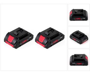 Bosch ensemble de - 2x Batteries GBA 18V 4,0 Ah / 4000 mAh ProCORE Professional Li-Ion