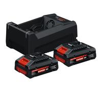 Bosch EXBA18V-40 Batterie Kit De Démarrage (2x 4,0 Ah) + Chargeur