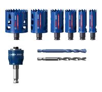 Bosch EXPERT 2608900446 - EXPERT Set 9-pcs scies trépans Power-Change Tough Material universal 22/25/35/40/51/68