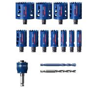 Bosch EXPERT 2608900448 - EXPERT Set 14-pcs scies trépans Power-Change Tough Material universal 20/22/25/32/35/40/44/51/60/68/77