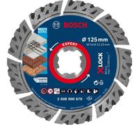 Disque à tronçonner BOSCH X-LOCK EXPERT - diamanté - MultiMaterial - 125 x 22,23 x 2,4 x 12mm