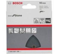 Bosch Feuille abrasive Delta 2608605199 perforée, auto-agrippante, grain 600, 93 mm, lot de 5