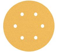 BOSCH Feuille abrasive EXPERT C470 a 6 trous, 150 mm, G 100, 50 pieces 2608900920