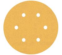 BOSCH Feuille abrasive EXPERT C470 a 6 trous, 150 mm, G 150, 50 pieces 2608901122
