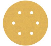 BOSCH Feuille abrasive EXPERT C470 a 6 trous, 150 mm, G 180, 5 pieces 2608900818