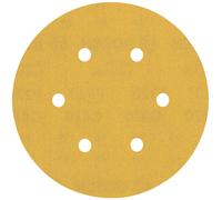 BOSCH Feuille abrasive EXPERT C470 a 6 trous, 150 mm, G 320, 5 pieces 2608900820
