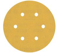 BOSCH Feuille abrasive EXPERT C470 a 6 trous, 150 mm, G 320, 50 pieces 2608900924