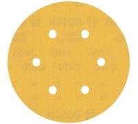 BOSCH Feuille abrasive EXPERT C470 a 6 trous, 150 mm, G 400, 5 pieces 2608900821