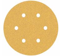 BOSCH Feuille abrasive EXPERT C470 a 6 trous, 150 mm, G 60, 5 pieces 2608900814