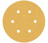 BOSCH Feuille abrasive EXPERT C470 a 6 trous, 150 mm, G 60, 50 pieces 2608900918