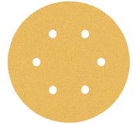 BOSCH Feuille abrasive EXPERT C470 a 6 trous, 150 mm, G 80, 50 pieces 2608900919