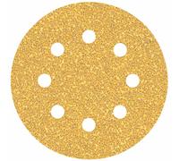 BOSCH Feuille abrasive EXPERT C470 a 8 trous, 115 mm, G 40, 5 pieces 2608900794