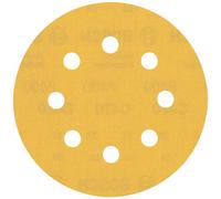 BOSCH Feuille abrasive EXPERT C470 a 8 trous, 115 mm, G 400, 5 pieces 2608900801