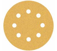 BOSCH Feuille abrasive EXPERT C470 a 8 trous, 115 mm, G 60, 5 pieces 2608900795