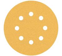 BOSCH Feuille abrasive EXPERT C470 a 8 trous, 125 mm, G 100, 5 pieces 2608900806