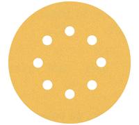 BOSCH Feuille abrasive EXPERT C470 a 8 trous, 125 mm, G 120, 5 pieces 2608900807
