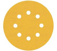 BOSCH Feuille abrasive EXPERT C470 a 8 trous, 125 mm, G 240, 5 pieces 2608900809