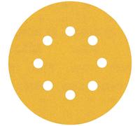 Bosch Feuille abrasive EXPERT C470 à 8 trous 125 mm Grain 240 - 50 pièces (2608900914)