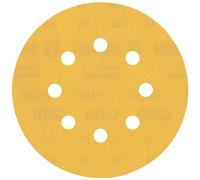 BOSCH Feuille abrasive EXPERT C470 a 8 trous, 125 mm, G 400, 50 pieces 2608900916
