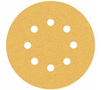 BOSCH Feuille abrasive EXPERT C470 a 8 trous, 125 mm, G 80, 5 pieces 2608900805