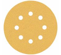 Bosch Feuille abrasive EXPERT C470 125 mm G80 8 trous pour ponceuse excentrique, 50 pièces