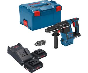 Bosch GBH 18V-26 F Marteau perforateur sans fil professionnel 18 V 2.6 J SDS plus sans balais + 2x accu ProCORE 4.0 Ah + chargeur + L-Boxx