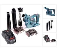 Bosch GBL 18 V-120 Souffleur de feuilles sans fil avec 2x Bosch GBA 18V 2,0 Ah batterie + chargeur GAL 1880 CV