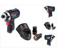 Bosch GDR 12V-105 Professional Visseuse à percussion sans fil, 12V 105Nm + 2x Batteries 2,0Ah + Chargeur