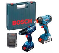 BOSCH GDX 180-Li + GSR 180-Li Visseuse à chocs sans fil + Perceuse-visseuse sans fil