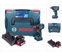 Bosch GDX 18V-210 C Professional Visseuse à chocs sans fil 18 V 210 Nm Brushless + 2x batterie 4,0 Ah + chargeur + module de connectivité + L-Boxx