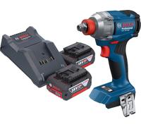 Bosch GDX 18V-285 Professional Visseuse à chocs sans fil 18 V 285 Nm 1/4'' Brushless + 2x batterie 4,0 Ah + chargeur